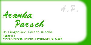 aranka parsch business card